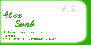 alex svab business card
